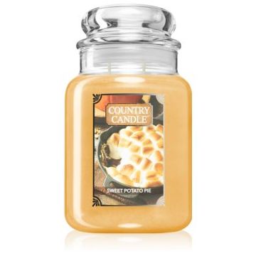 Country Candle Sweet Potato Pie lumânare parfumată de firma original