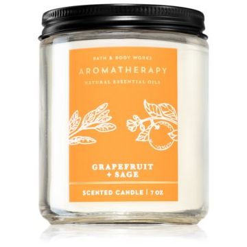 Bath & Body Works Grapefruit + Sage lumânare parfumată ieftin