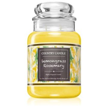 Country Candle Farmstand Lemongrass & Rosemary lumânare parfumată de firma original