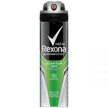 Deodorant Antiperspirant Spray pentru Barbati Quantum - Rexona Men MotionSense Quantum Dry 48h, 150ml de firma original