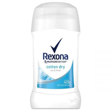 Deodorant Antiperspirant Stick pentru Femei - Rexona MotionSense Cotton Dry 48h, 40 ml