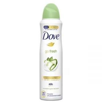 Deodorant Spray Antiperspirant Castravete si Ceai Verde - Dove Go Fresh Cucumber and Green Tea Scent, 150 ml