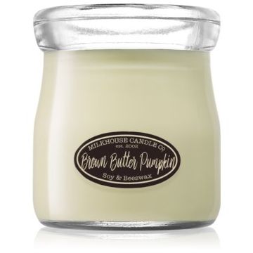 Milkhouse Candle Co. Creamery Brown Butter Pumpkin lumânare parfumată Cream Jar