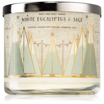 Bath & Body Works White Eucalyptus & Sage lumânare parfumată ieftin