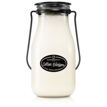 Milkhouse Candle Co. Creamery Cotton Blossom lumânare parfumată Milkbottle ieftin