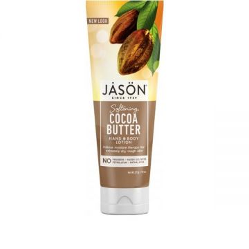 Lotiune Hidratanta pentru Maini si Corp cu Unt de Cacao Jason, 227g