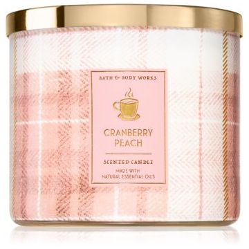 Bath & Body Works Cranberry Peach lumânare parfumată de firma original