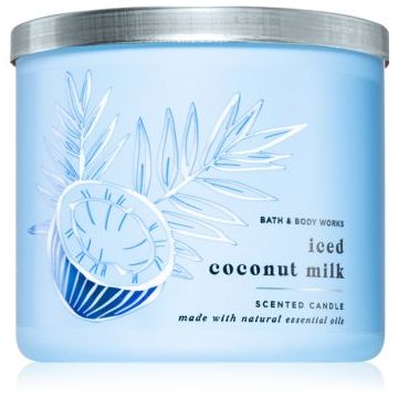 Bath & Body Works Iced Coconut Milk lumânare parfumată ieftin