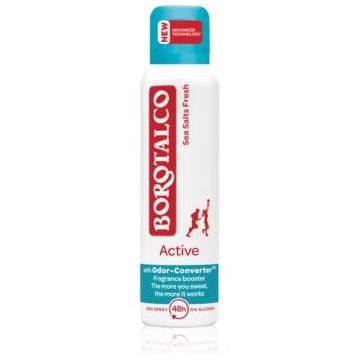 Borotalco Active Sea Salts deodorant spray cu o eficienta de 48 h