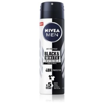 Nivea Men Invisible Black & White spray anti-perspirant pentru barbati de firma original