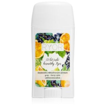 RYOR Grapefruit & Black Currant deodorant cu o eficienta de 48 h