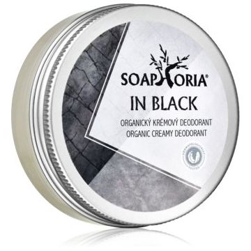 Soaphoria In Black Organic Creamy Deodorant crema deo organiza pentru barbati