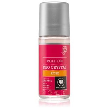 Urtekram Rose Deodorant roll-on cu extracte de trandafiri salbatici