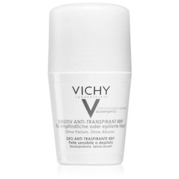 Vichy Deodorant 48h Deodorant roll-on pentru piele sensibila si iritata