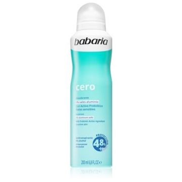 Babaria Deodorant Cero spray anti-perspirant pentru piele sensibila