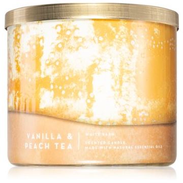 Bath & Body Works Vanilla & Peach Tea lumânare parfumată de firma original