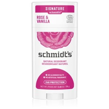 Schmidt's Rose + Vanilla deodorant fără conținut săruri de aluminiu