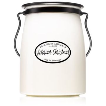 Milkhouse Candle Co. Creamery Victorian Christmas lumânare parfumată Butter Jar