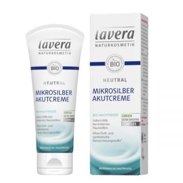 Akutcreme Tratament Intensiv cu Particule de Argint pentru Pielea Iritata si cu Eczeme Neutral Lavera, 75ml ieftina