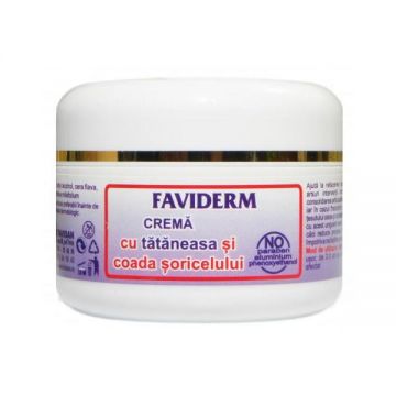 Crema cu Tataneasa si Coada Soricelului Faviderm Favisan, 50ml de firma originala