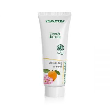 Crema de Corp cu Portocale Dulci si Unt de Shea Vivanatura, 250 ml ieftina