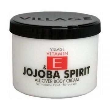 Crema de corp cu Vitamina E si Jojoba, Village Cosmetics, 500 ml ieftina