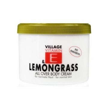 Crema de corp cu Vitamina E si Lamaita, Village Cosmetics, 500 ml ieftina