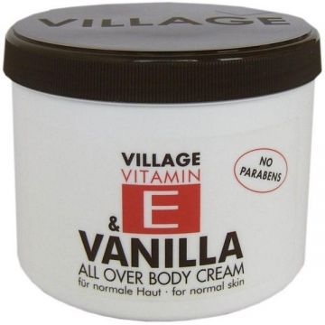 Crema de corp cu Vitamina E si Vanilie, Village Cosmetics, 500 ml ieftina