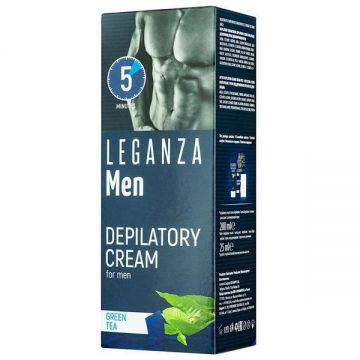 Crema epilatoare cu ceai verde 5 Minutes Leganza Men