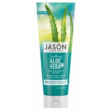 Crema Hidratanta pentru Maini si Corp cu 84% Aloe Vera Jason, 227g ieftina