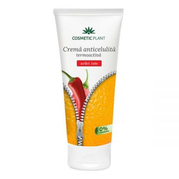 Crema pentru Celulita Termoactiva cu Extract de Ardei Iute Cosmetic Plant, 200ml de firma originala