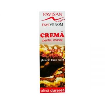 Crema pentru Masaj cu Venin de Vipera Favivenom Favisan, 50ml ieftina