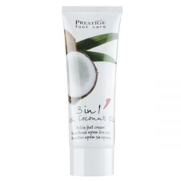 Crema pentru picioare 3 in 1 cu ulei de cocos Prestige 75 ml de firma originala