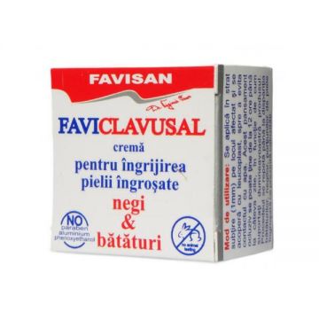 Crema Tip Unguent pentru Ingrijirea Pielii Ingrosate, Negi, Bataturi Faviclavusal Favisan, 10ml ieftina