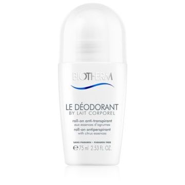 Biotherm Lait Corporel Le Déodorant antiperspirant roll-on fara parabeni