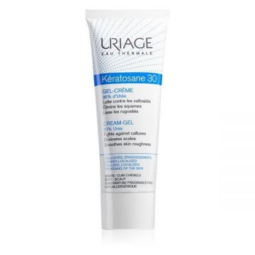 Crema cu 30% uree Uriage Keratosane 30 textura lejera, 75 ml de firma originala