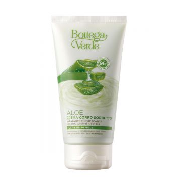 Crema de corp, hidratanta si racoritoare, cu 30% suc de aloe vera bio de firma originala