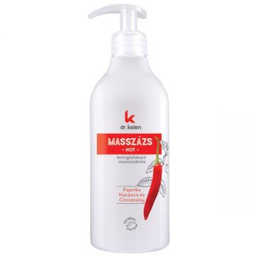 Crema cu Efect de Incalzire pentru Masaj Anticelulitic - Dr. Kelen Hot, 500 ml