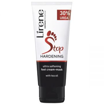 Crema-masca Lirene Stop-Cheratoza, pentru picioare, cu 30% Uree pentru efect ultranetezitor, 75ml