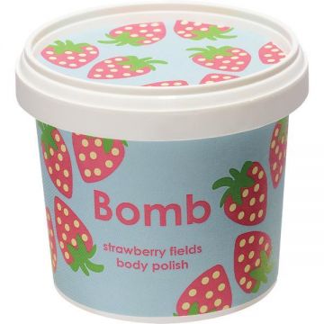 Exfoliant de corp Strawberry Fields Shower, Bomb Cosmetics, 365 ml de firma originala