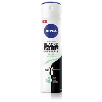 Nivea Invisible Black & White Fresh spray anti-perspirant pentru femei ieftin