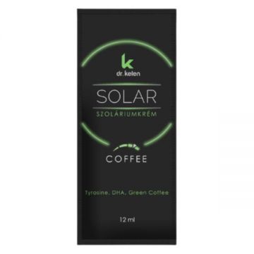 Plic Crema pentru Solar cu Cafea Verde - Dr. Kelen SunSolar Green Caffe, 12 ml