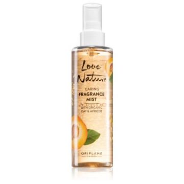 Oriflame Love Nature Organic Oat & Apricot spray de corp racoritor de firma original