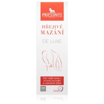 Priessnitz DeLuxe crema pentru masaj cu efect termogen ieftina