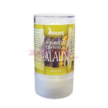 ADAMS DEODORANT STICK NATURAL DIN PIATRA DE ALAUN la reducere