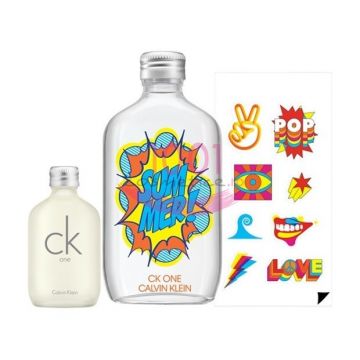 CALVIN KLEIN ONE SET EDT 100 ML + EDT 15 ML+ STICKERE SET UNISEX ieftina