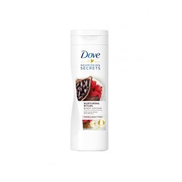 DOVE NOURISHING SECRETS CU UNT DE CACAO SI HIBISCUS BODY LOTION (Optiuni de comanda: 400ml) la reducere