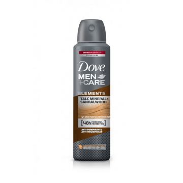 DOVE SPRAY ANTIPERSPIRANT 48H CU PULBERE MINERALA SI LEMN DE SANTAL BARBATI de firma original