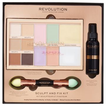 MAKEUP REVOLUTION SCULPT AND FIX KIT PENTRU MAKEUP ieftin