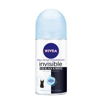 NIVEA BLACK & WHITE PURE INVISIBLE ANTIPERSPIRANT WOMEN ROLL ON